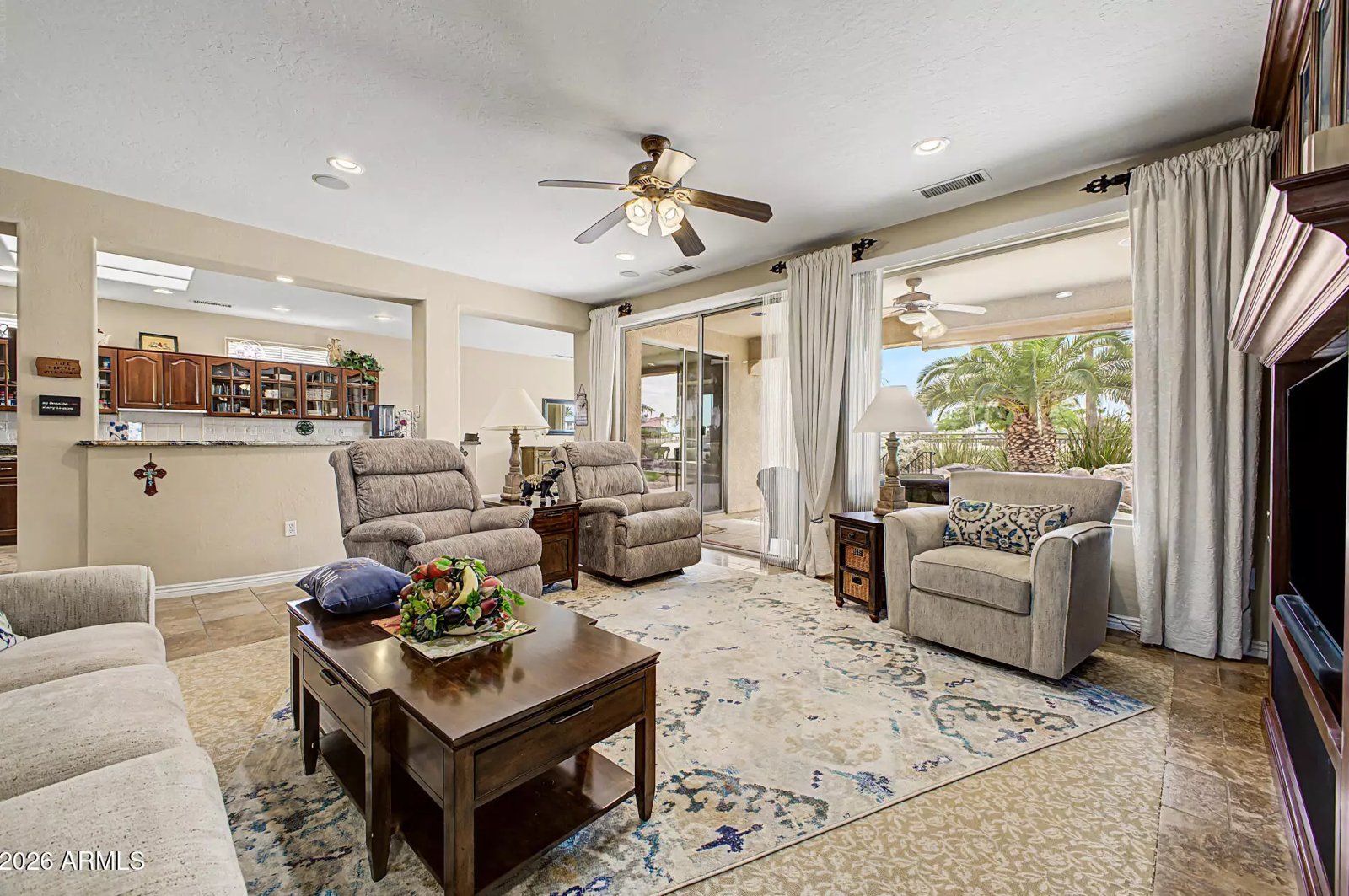 Living room in a Surprise, Arizona brokerage listing