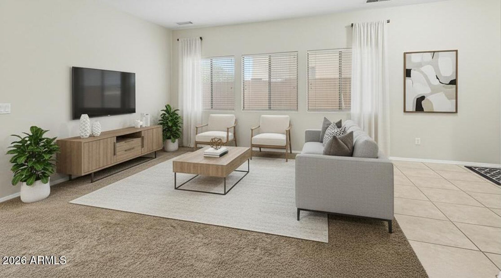 Living room with natural light at 1820 S 84th Dr in Tolleson, Arizona