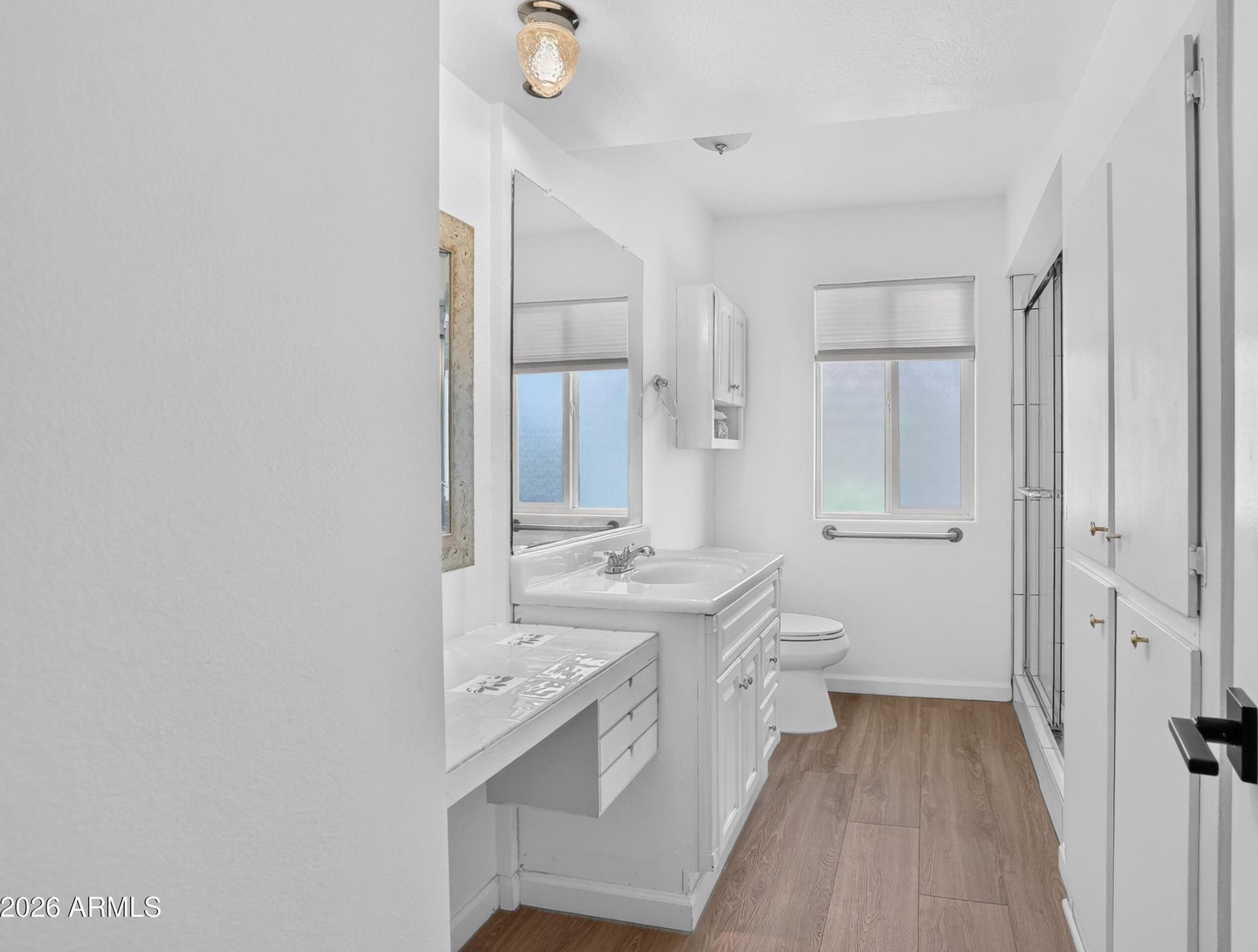 Updated bathroom at 10613 W Meade Dr in Sun City, Arizona