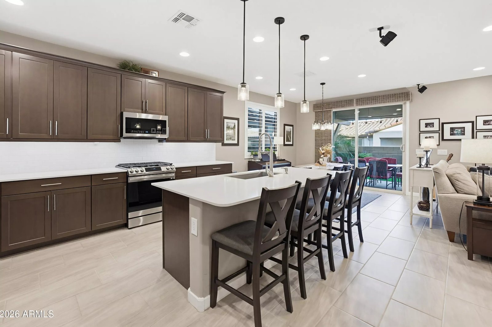 Kitchen with island seating in a Surprise, Arizona brokerage listing