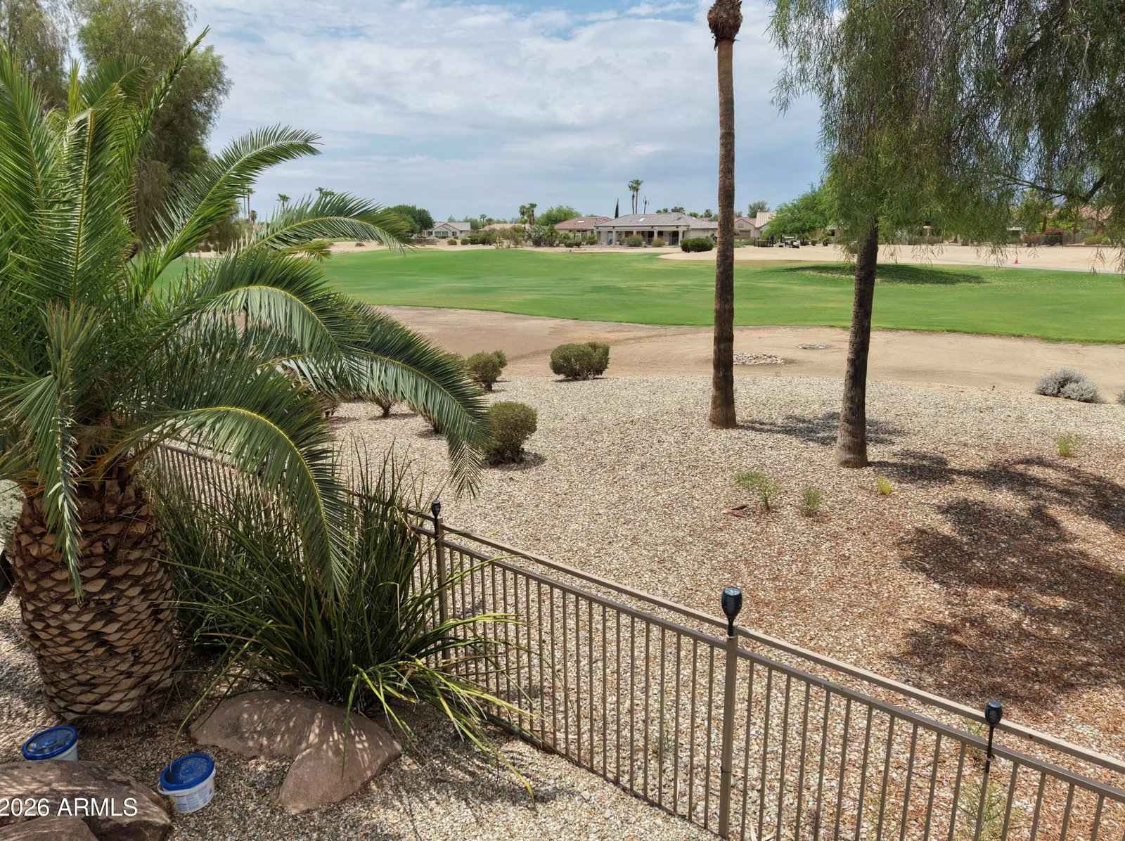 Golf course views from the backyard of a Surprise, Arizona brokerage listing