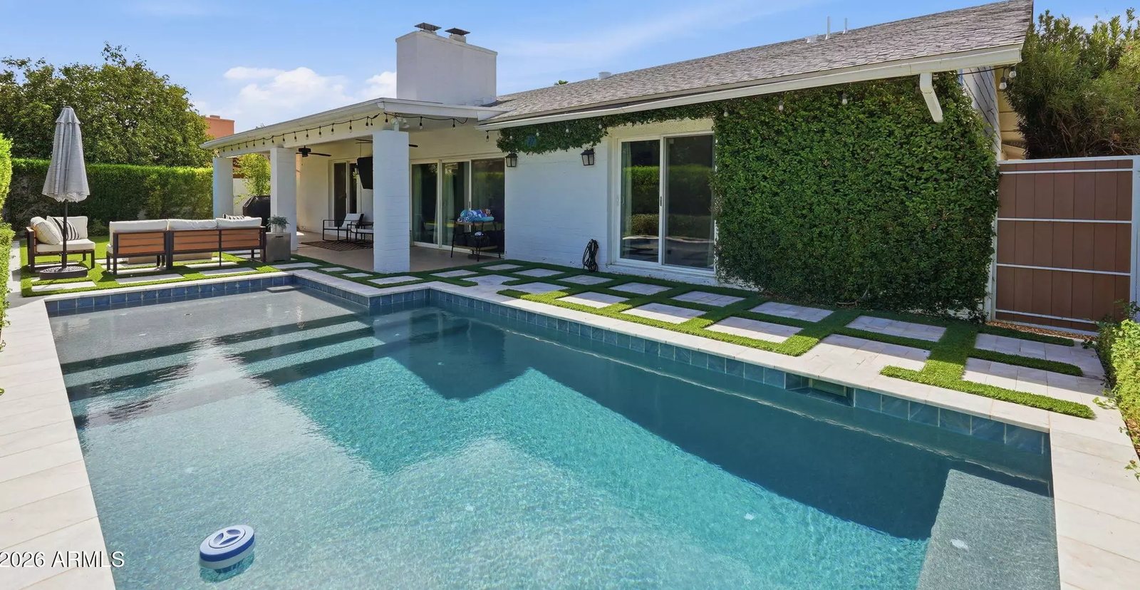 Private pool and spa in a Scottsdale, Arizona brokerage listing
